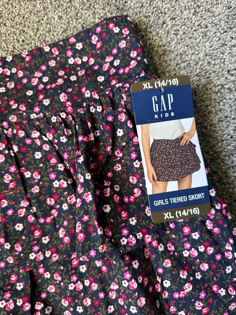 GAP Kids Floral Tiered Skort